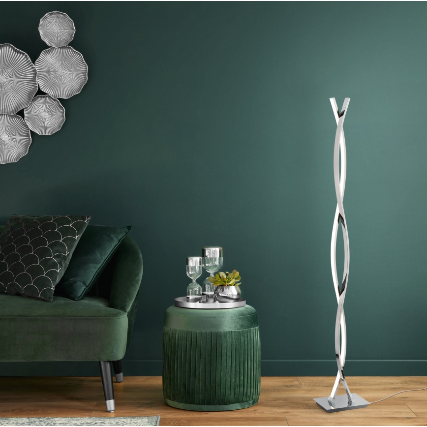 Eglo - Lampadaire LED, 36 W, 230 V, chrome brillant