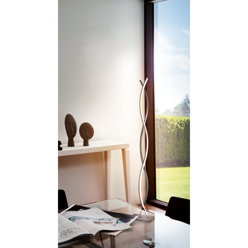 Eglo - LED vloerlamp LED/36W/230V glanzend chroom
