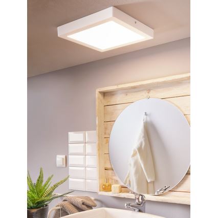 Eglo 96169 - LED-plafondlamp voor badkamer FUEVA 1 LED/22W/230V IP44 30x30 cm