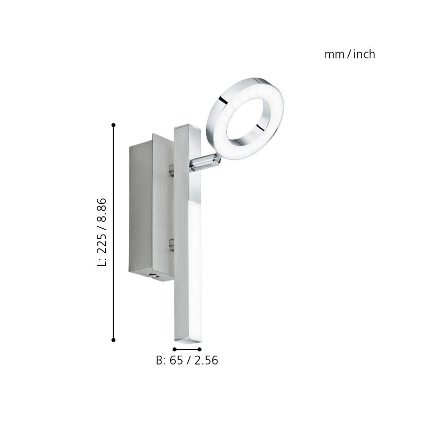 Eglo - Spot 1xLED/3,2W + 1xLED/2,2/230V