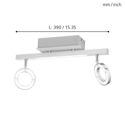 Eglo - Spot 2xLED/3,2W + LED/3,3/230V