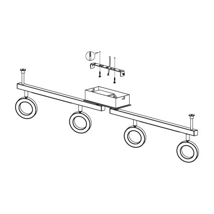 Eglo - Spot 4xLED/3,2W + 2xLED/3,3/230V