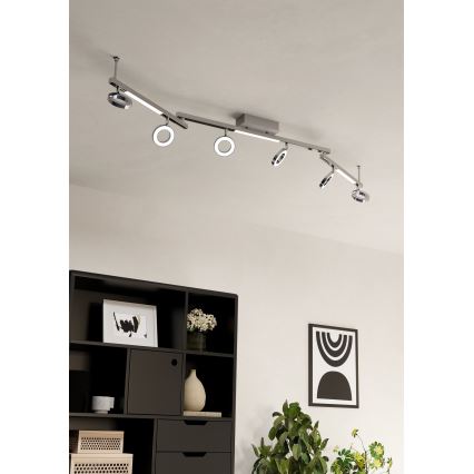 Eglo - Inbouwspot 6xLED/3,2W + 3xLED/3,3/230V