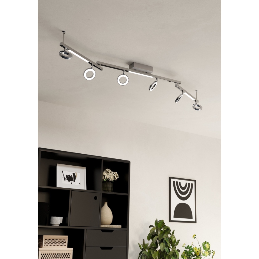 Eglo - Inbouwspot 6xLED/3,2W + 3xLED/3,3/230V