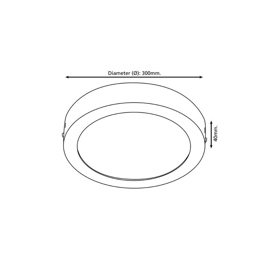 Eglo 96246 - Luminaire LED pour salle de bains FUEVA 1 LED/22W/230V IP44 Ø 30 cm