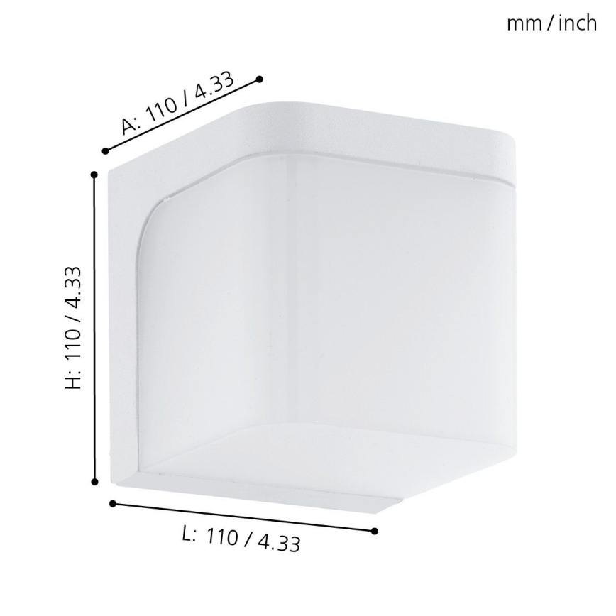 Eglo - Applique murale extérieure LED/4,9W/230V IP44
