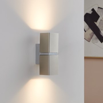 Eglo 96264 - LED-wandlamp PASSA 2xGU10/2,8W/230V vierkant
