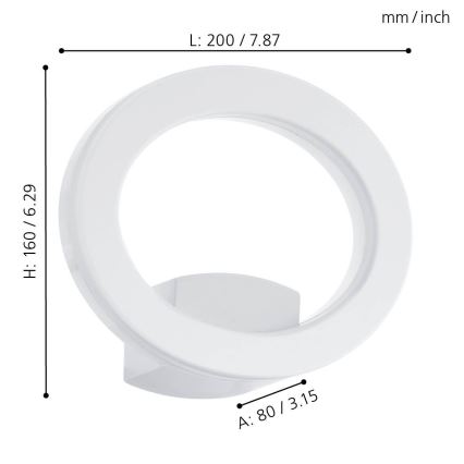 Eglo - LED Wandlamp voor buiten LED/10W/230V IP44