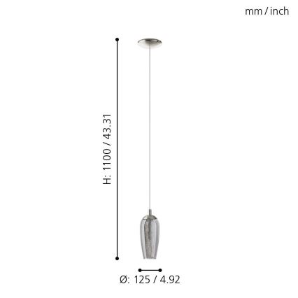 Eglo - LED Hanglamp aan draad 1xG9/2,5W/230V