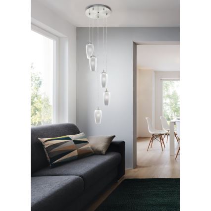 Eglo 96345 - Lustre LED avec fil FARSALA 5xG9/2,5W/230V