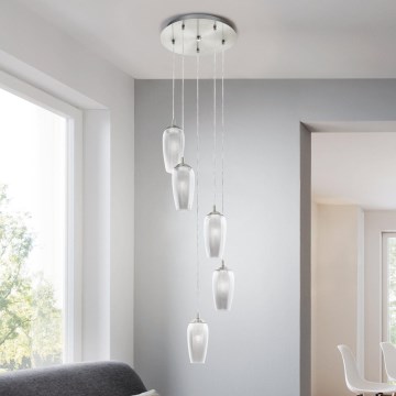 Eglo 96345 - Lustre LED suspendu sur câble FARSALA 5xG9/2,5W/230V