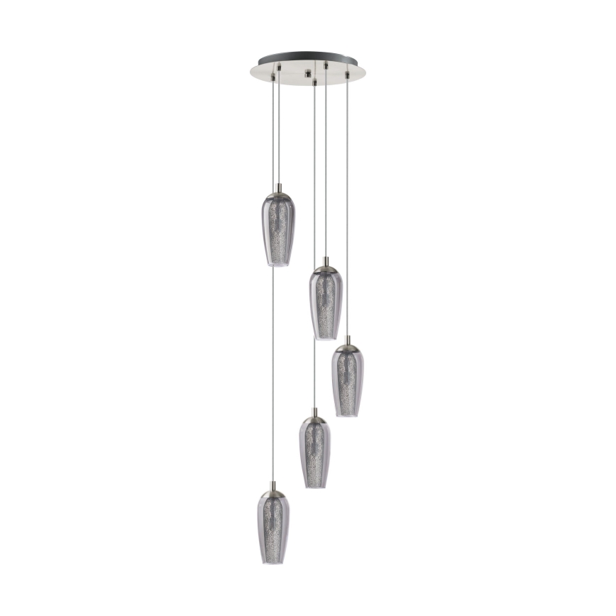 Eglo 96345 - Lustre LED suspendu sur câble FARSALA 5xG9/2,5W/230V