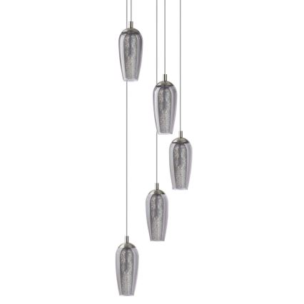 Eglo 96345 - Lustre LED suspendu sur câble FARSALA 5xG9/2,5W/230V