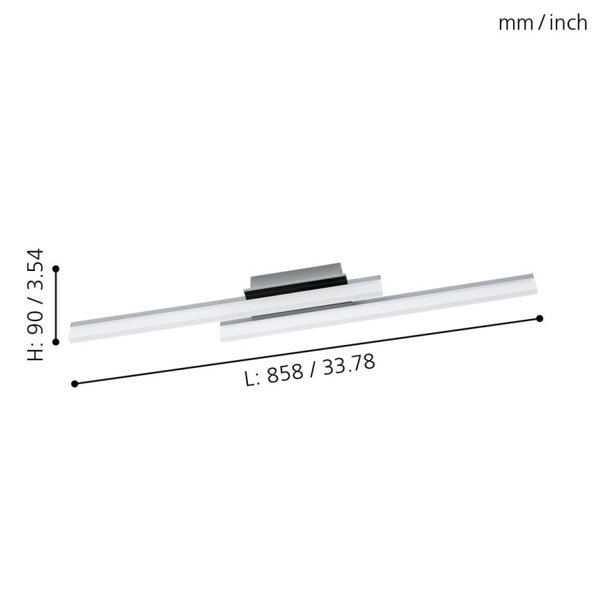 Eglo - LED Plafondverlichting 2xLED/10W/230V