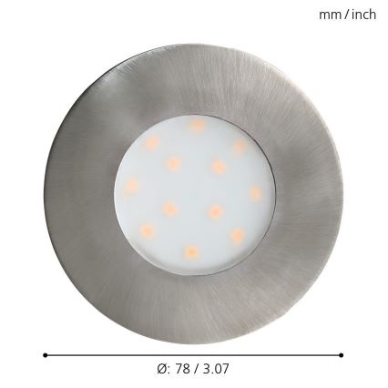 Eglo - Spot encastrable extérieur LED/4,9W IP44