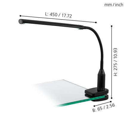 Eglo - Lampe LED à intensité modulable à pince LED/4,5W/230V