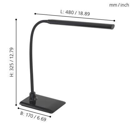 Eglo - Lampe de table LED à intensité modulable LED/4,5W/230V