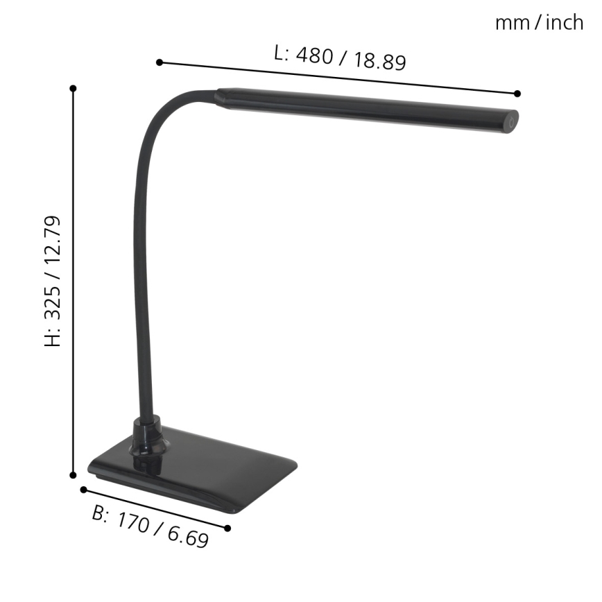 Eglo - Lampe de table LED à intensité modulable LED/4,5W/230V