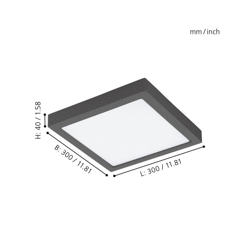Eglo - LED Plafondverlichting voor buiten LED/22W IP44