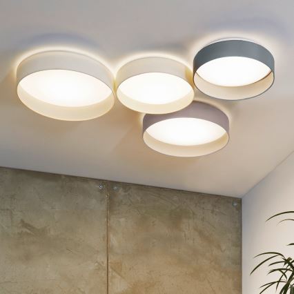 Eglo - Dimbare LED plafondlamp 1xLED/18W/230V beige