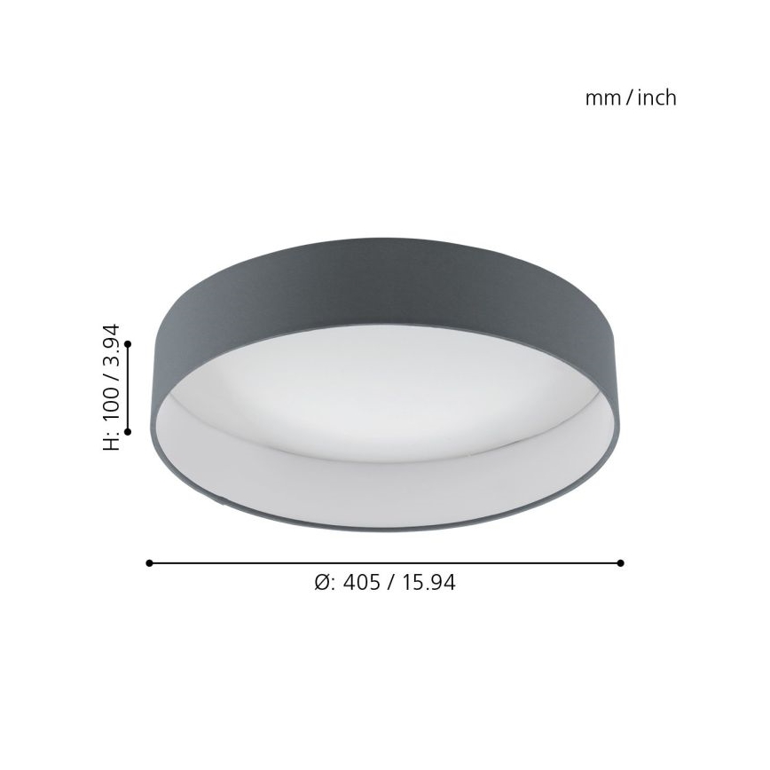 Eglo - Dimbare LED-plafondlamp LED/18W/230V