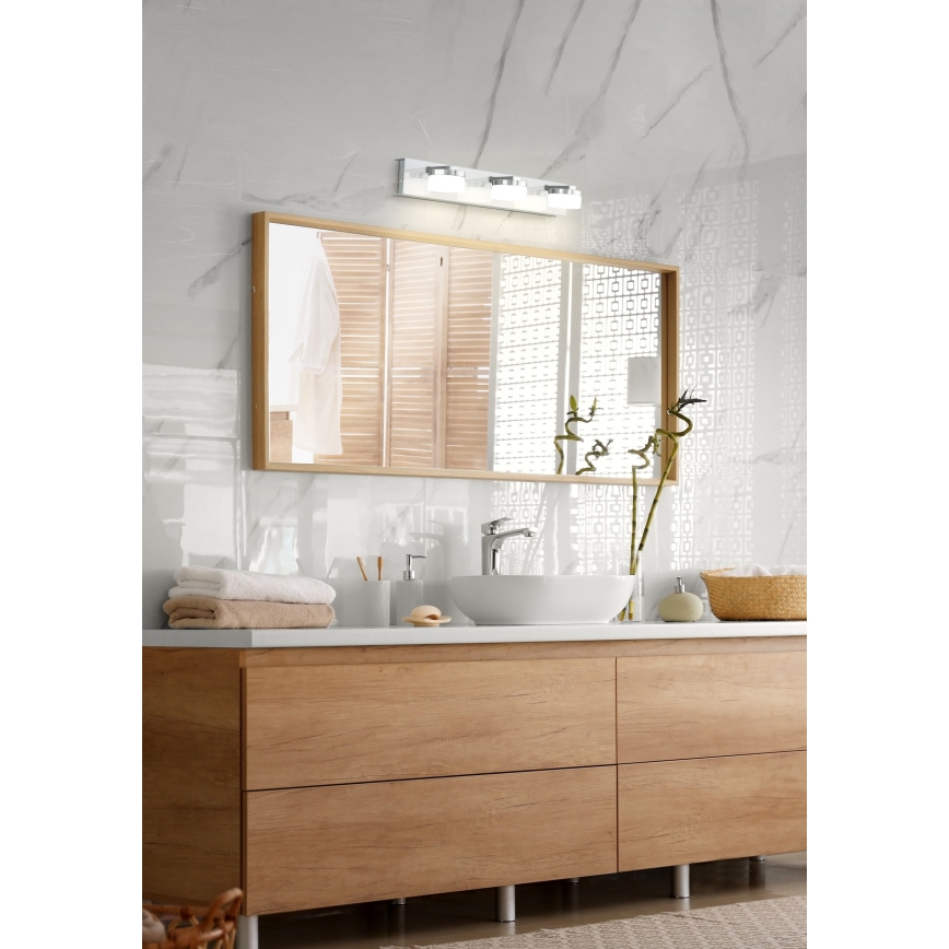 Eglo - LED Dimbaar Badkamer wandlamp 3xLED/7,2W/ IP44