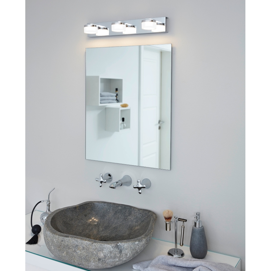 Eglo - LED Dimbaar Badkamer wandlamp 3xLED/7,2W/ IP44