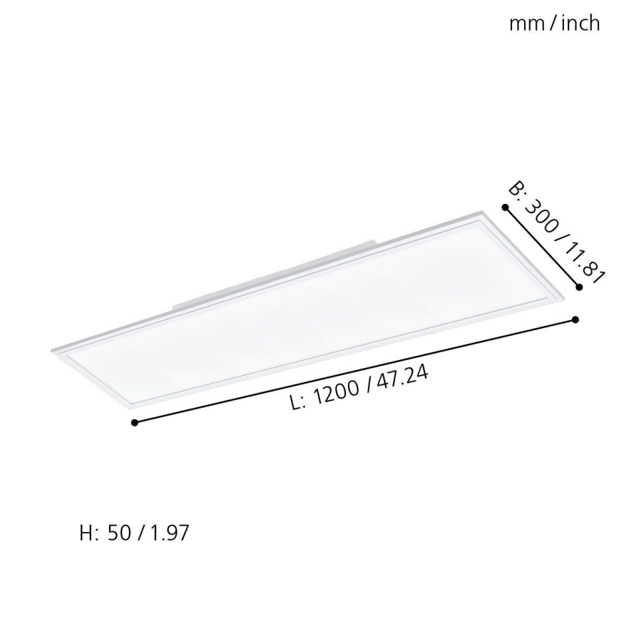 Eglo - LED RGBW Dimbare lamp SALOBRENA-C LED/31W + afstandsbediening