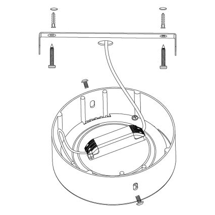 Eglo - Plafonnier LED RGBW à intensité variable FUEVA-C LED/15,6W/230V Bluetooth