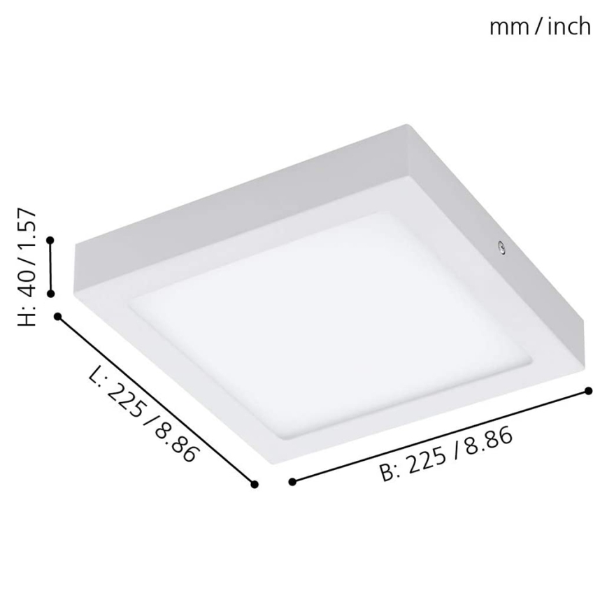 Eglo - LED RGBW Dimbaar plafondlamp FUEVA-C LED/15,6W/230V Bluetooth