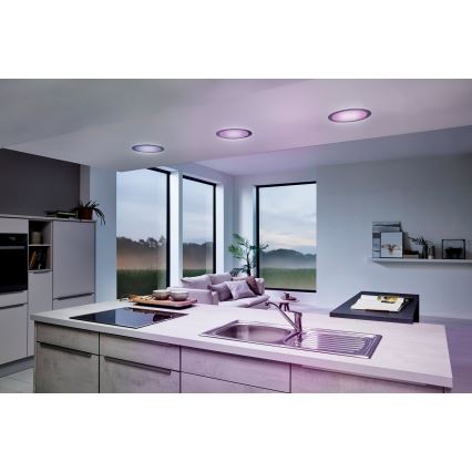 Eglo - Plafonnier encastré LED RGB dimmable FUEVA-C LED/15,6W/230V Ø 22,5 cm