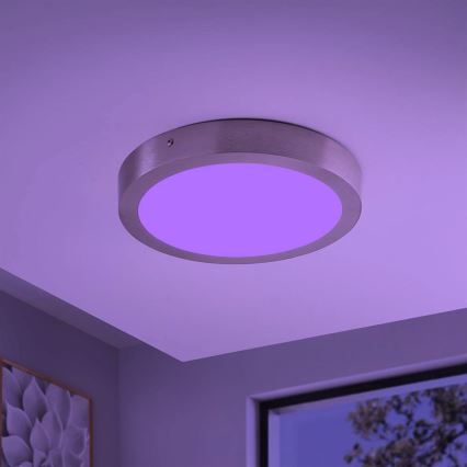 Eglo - Dimbare LED RGBW-plafondlamp FUEVA-C LED/21W/230V Bluetooth Ø 30 cm