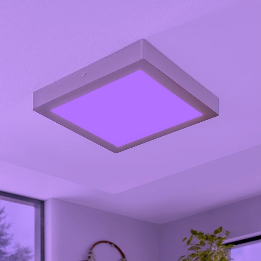 Eglo - Plafonnier LED RGBW dimmable FUEVA-C LED/21W/230V 30x30 cm