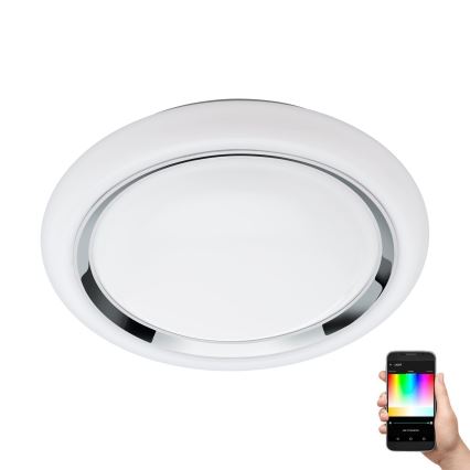 Eglo - LED RGBW Dimbare plafondlamp CAPASSO-C LED/17W/230V