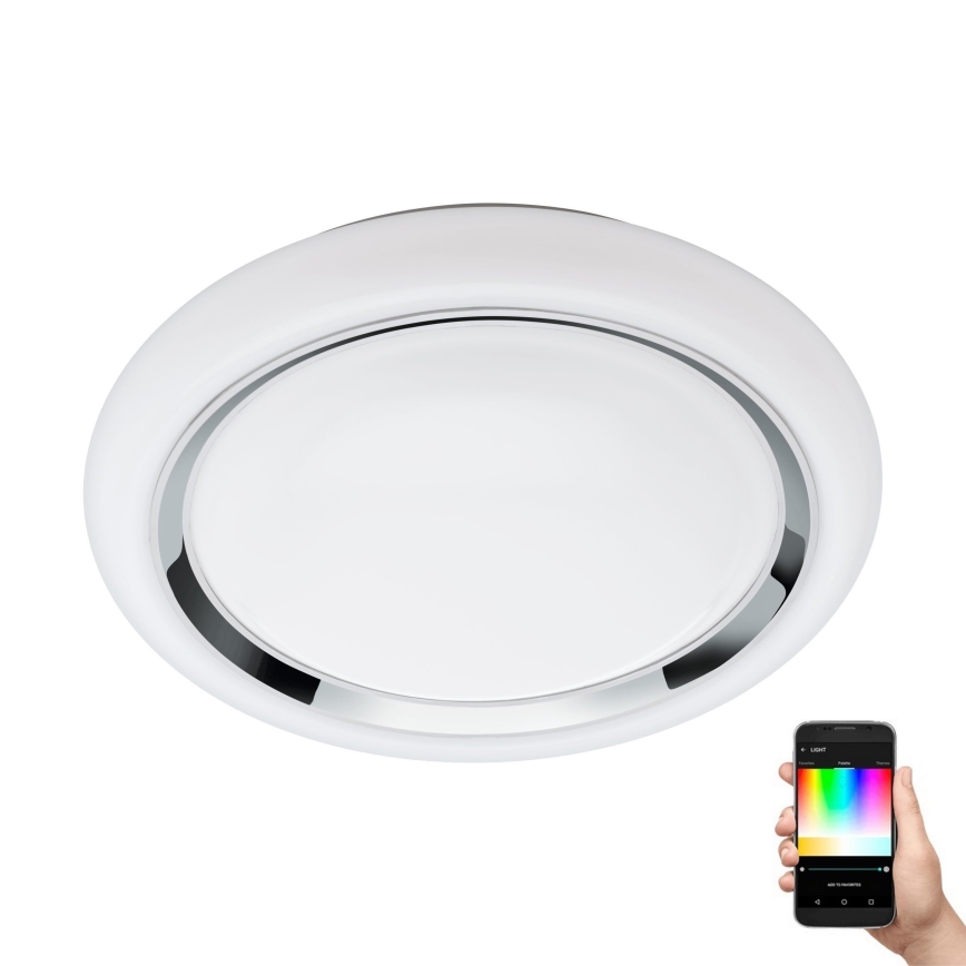 Eglo - LED RGBW Dimbare plafondlamp CAPASSO-C LED/17W/230V