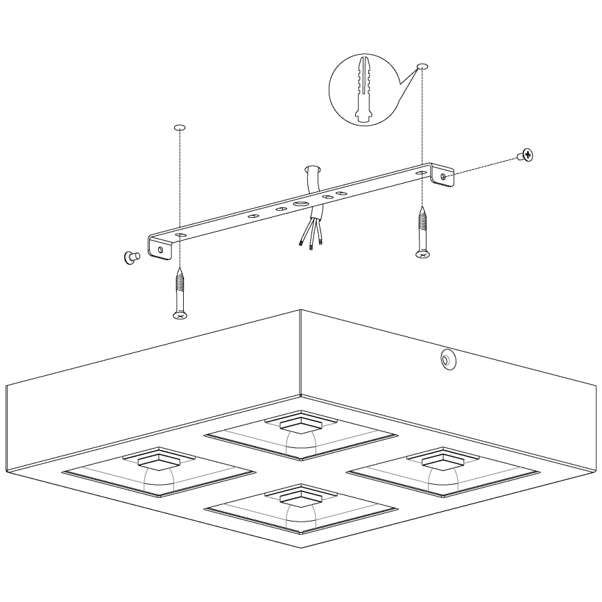 Eglo - plafonnier LED 4xLED/6,3W/230V
