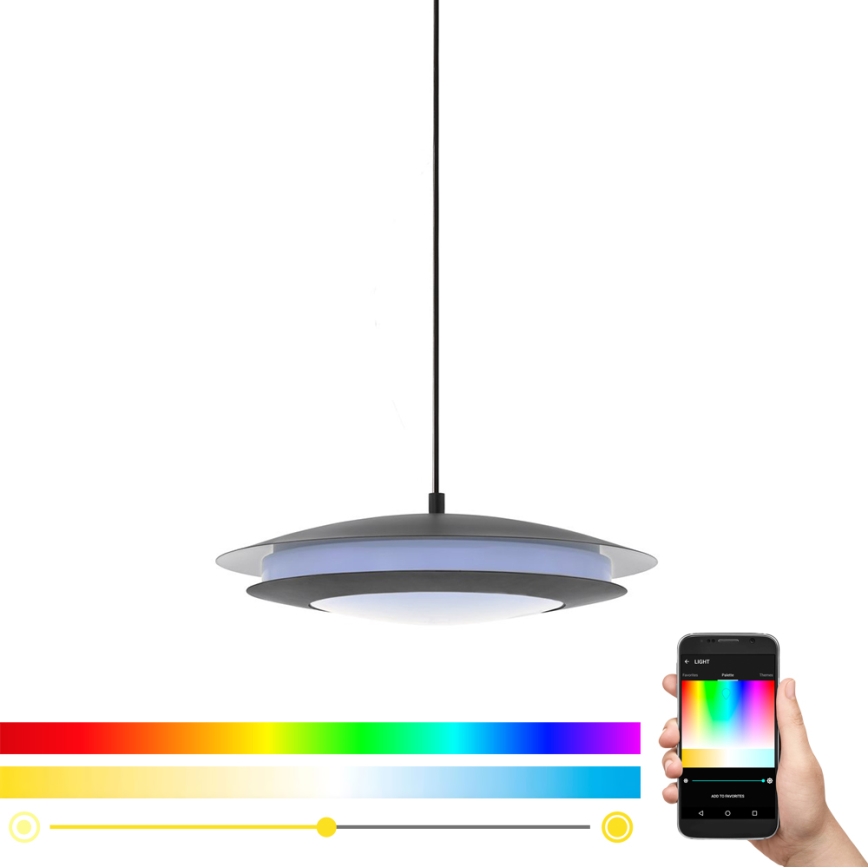Eglo 96979 - LED RGB Luminaire suspendu MONEVA-C LED/27W/230V