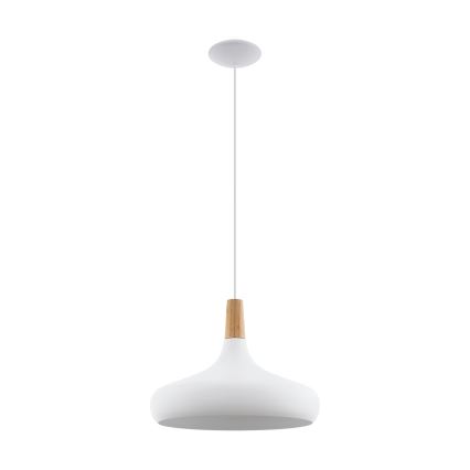 Eglo - Hanglamp 1xE27/60W/230V 400mm wit