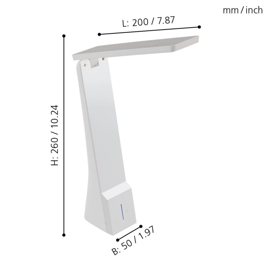 Eglo - LED Lampe de table dimmable LED/1,8W/230V blanche