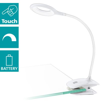 Eglo - Lampe à pince à intensité variable 1xLED/3W/230V 500 mAh blanc