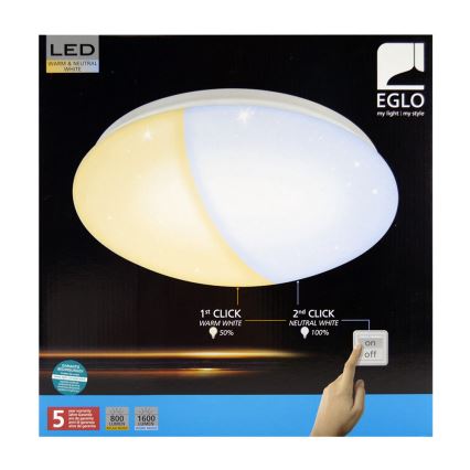 Eglo 97108 - LED Plafondlamp GIRON-RW 1xLED/18W/230V 2700K-4000K