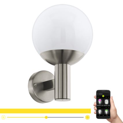 Eglo 97247 - Applique murale extérieure LED dimmable NISIA-C 1xE27/9W/230V IP44