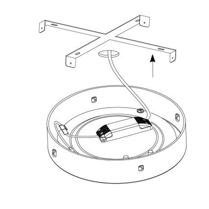 Eglo - Plafonnier LED à intensité variable 25W/230V 3000K Ø 50 cm