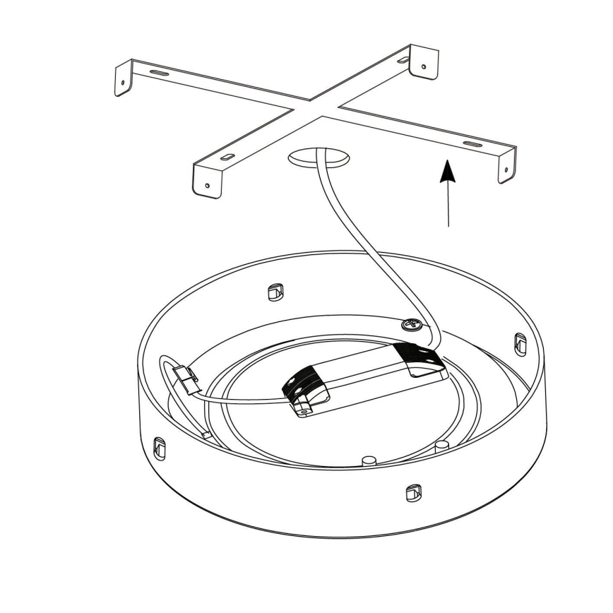 Eglo - Plafonnier LED à intensité variable 25W/230V 3000K Ø 50 cm