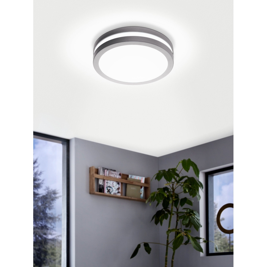 Eglo 97299 - Luminaire de salle de bains LED dimmable LOCANA-C LED/14W argenté IP44