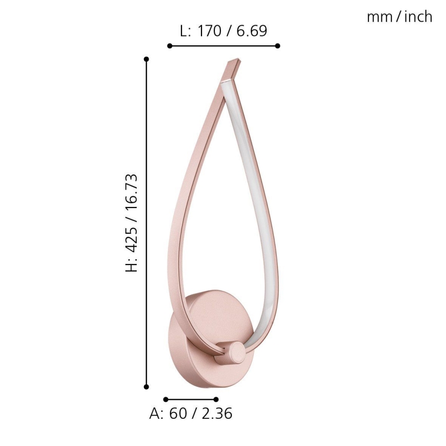 Eglo - LED Wandlamp 1xLED/11W/230V