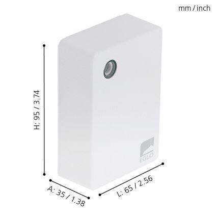 Eglo - Schemerschakelaar 2-1000 lux IP4wit