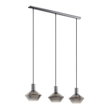 Eglo 97424 - Suspension PONZANO sur câble 3xE27/60W/230V