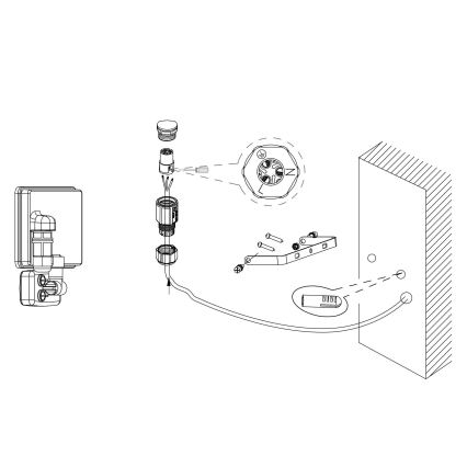 Eglo - LED Schijnwerper met sensor LED/20W/230V IP44