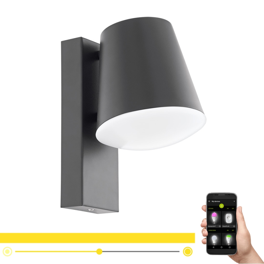 Eglo - Applique murale LED à intensité variable extérieure CALDIERO-C 1xE27/9W/230V IP44